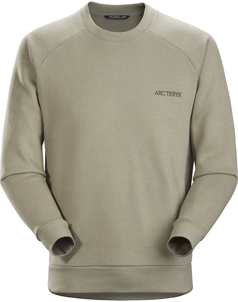 Arc'teryx Word Emblem Crew Neck Fleece Mens - Beige