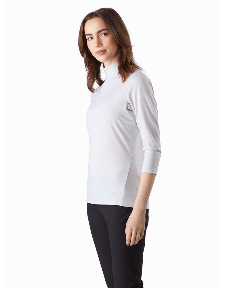 Arc'teryx Lumin Mock Neck Top Womens - Grey