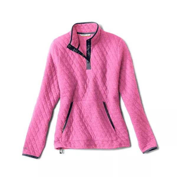 Women's Outdoor Quilted Snap Sweatshirt