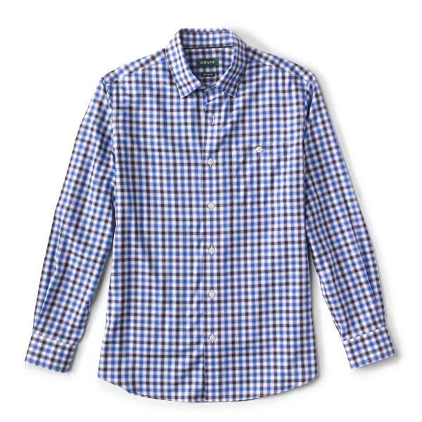 No-Work, Work Long-Sleeved Hidden Button-Down Shirt