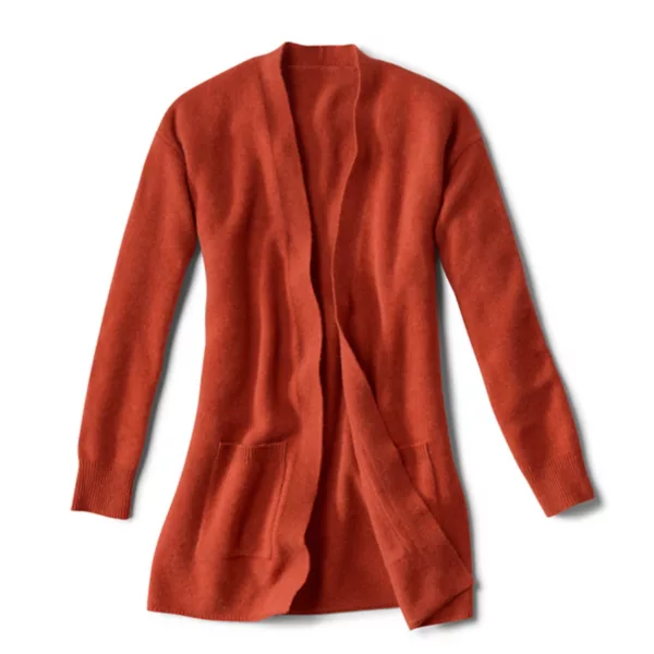 Cashmere Long Open Cardigan