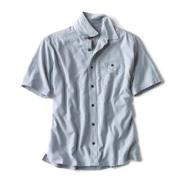 Hemp/TENCEL Stretch Short-Sleeved Shirt