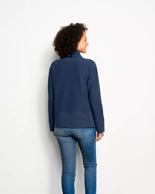 Textured Cowl Sweatshirt