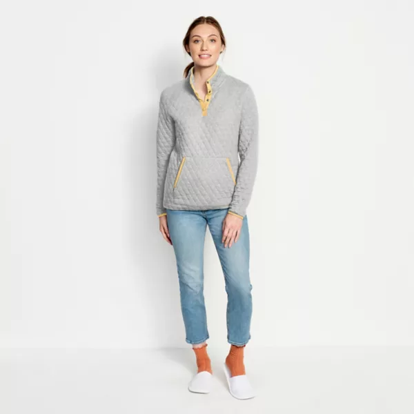 Women's Outdoor Quilted Snap Sweatshirt