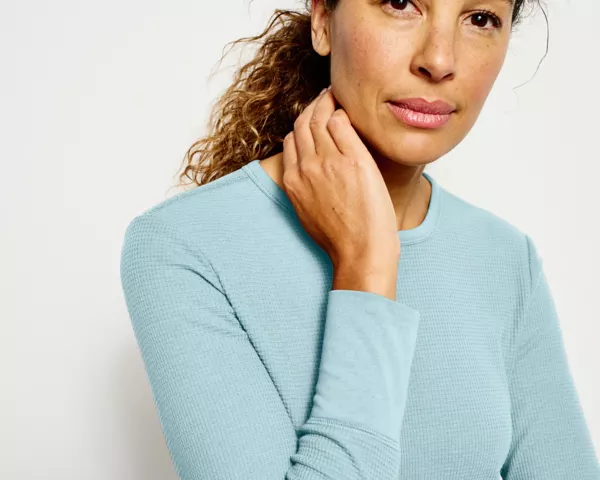 Fireside Waffle Long-Sleeved Crew