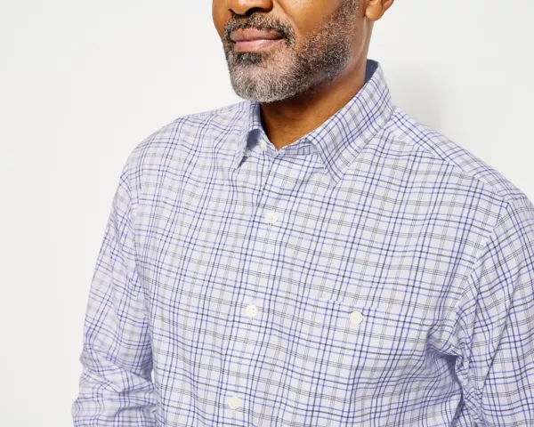 No-Work, Work Long-Sleeved Hidden Button-Down Shirt