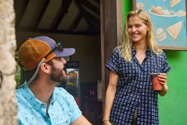 Easy Printed Short-Sleeved Camp Shirt