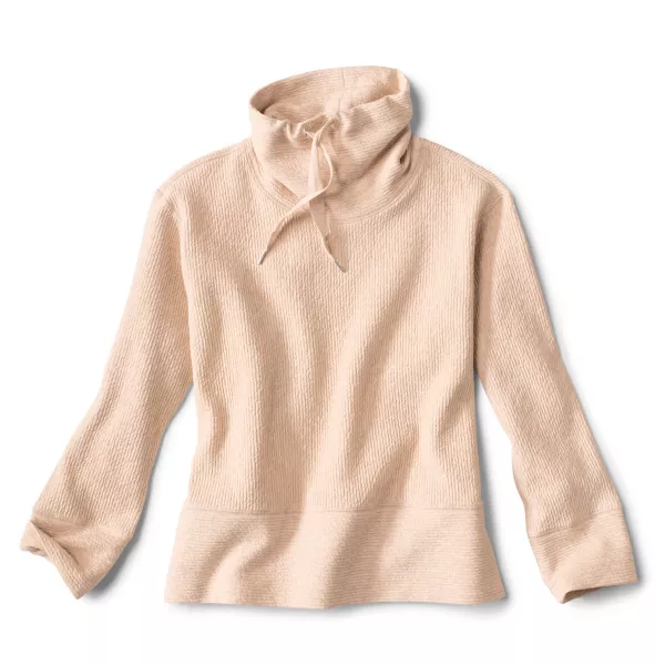 Textured Cowl Sweatshirt