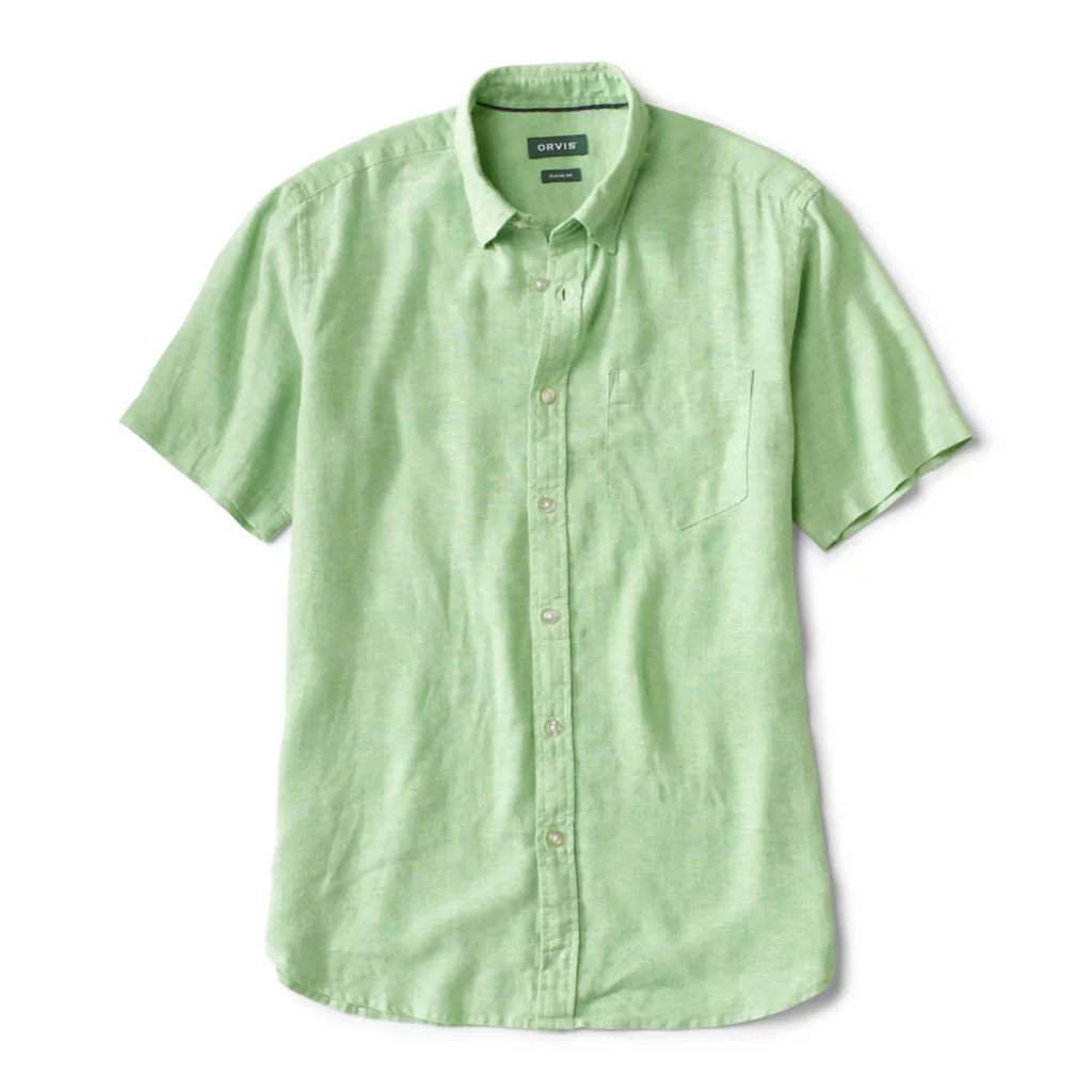 Pure Linen Short-Sleeved Shirt