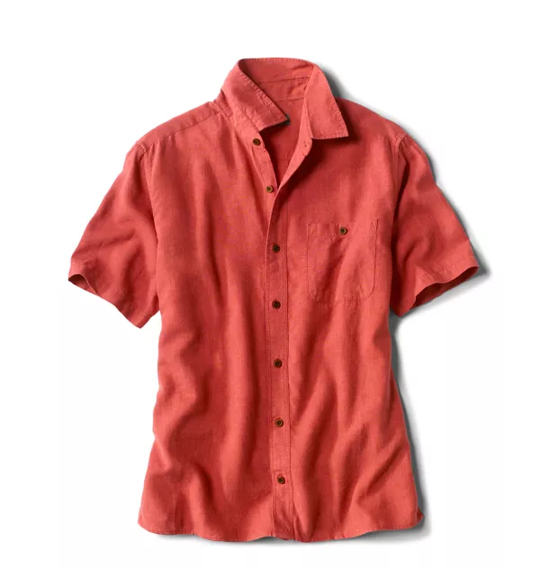 Hemp/TENCEL Stretch Short-Sleeved Shirt
