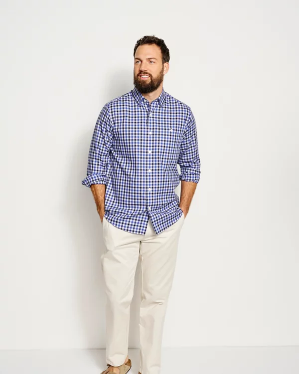 No-Work, Work Long-Sleeved Hidden Button-Down Shirt
