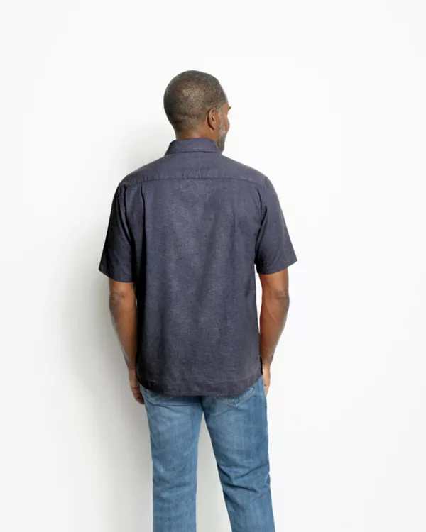 Hemp/TENCEL Stretch Short-Sleeved Shirt