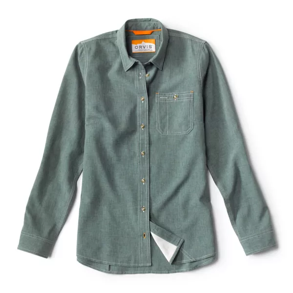 Women's Long-Sleeved Tech Chambray Work Shirt
