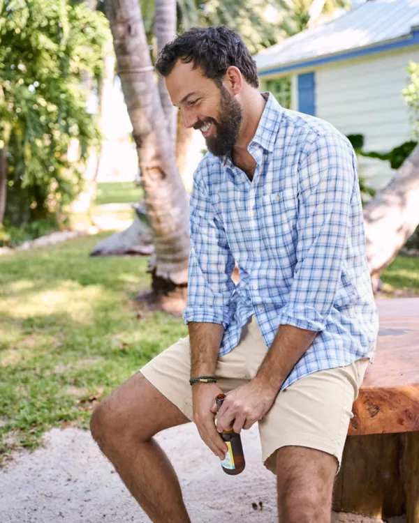 No-Work, Work Long-Sleeved Hidden Button-Down Shirt