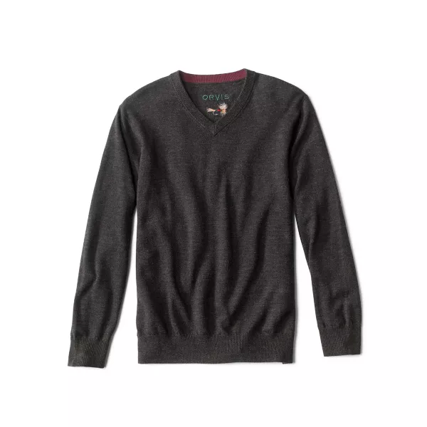Merino V-Neck Long-Sleeved Sweater