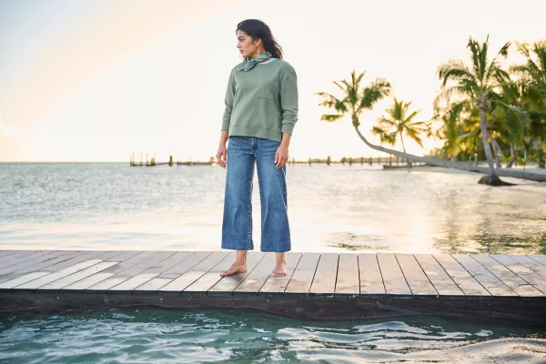 Kut from the Kloth® Charlotte Denim Wide-Crop Jeans