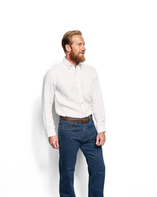 Pure Linen Long-Sleeved Shirt