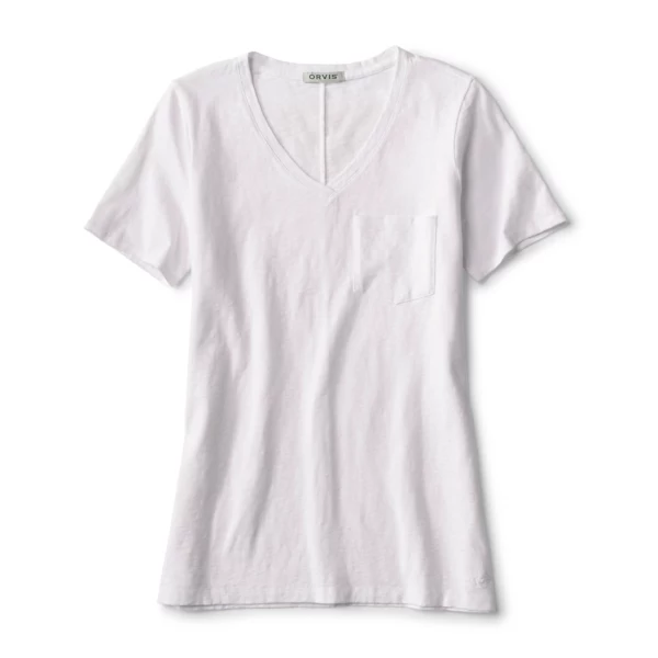 Canyon Garment-Dyed V-Neck Short-Sleeved Tee