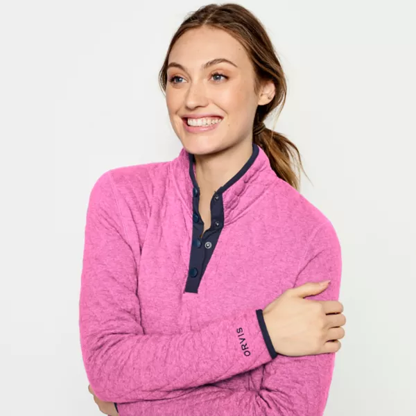 Women's Outdoor Quilted Snap Sweatshirt