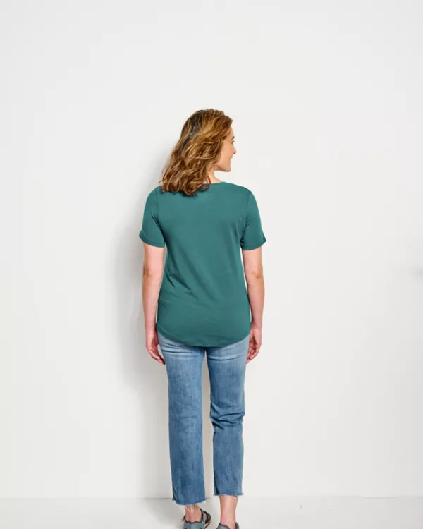 Perfect Relaxed V-Neck Short-Sleeved Tee