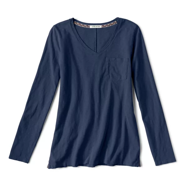 Canyon V-Neck Long-Sleeved Tee