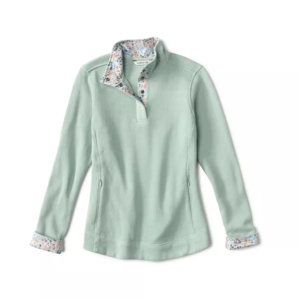 Signature Print-Trim Sweatshirt