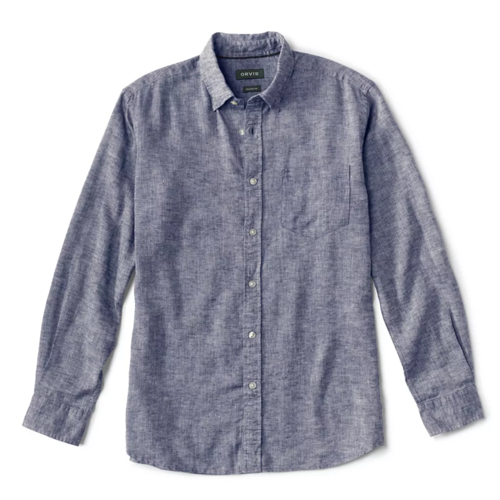 Pure Linen Long-Sleeved Shirt