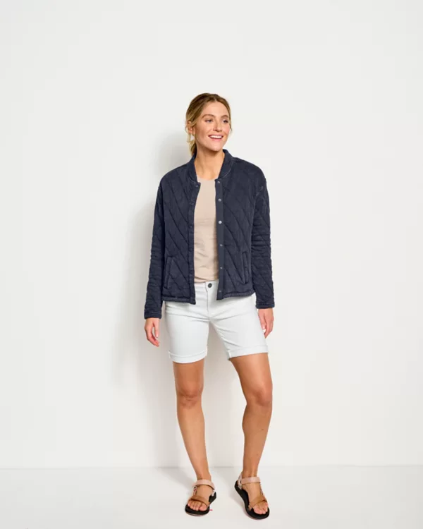 Lived-In Quilted Bomber Jacket