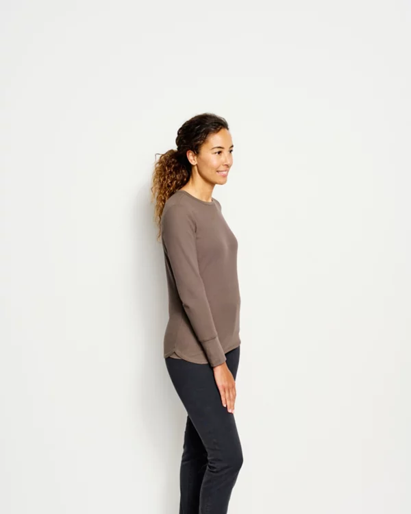 Fireside Waffle Long-Sleeved Crew