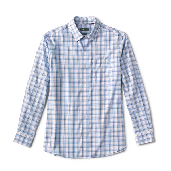No-Work, Work Long-Sleeved Hidden Button-Down Shirt