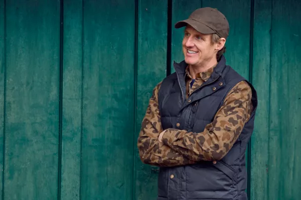 Waxed Down Puffer Vest