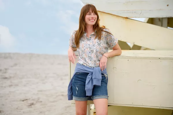 Easy Printed Short-Sleeved Camp Shirt