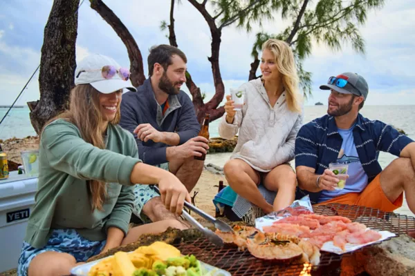 Outdoor Quilted Snap Sweatshirt