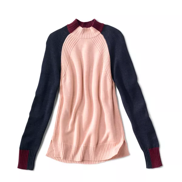 Anywear Mockneck Colorblock Sweater