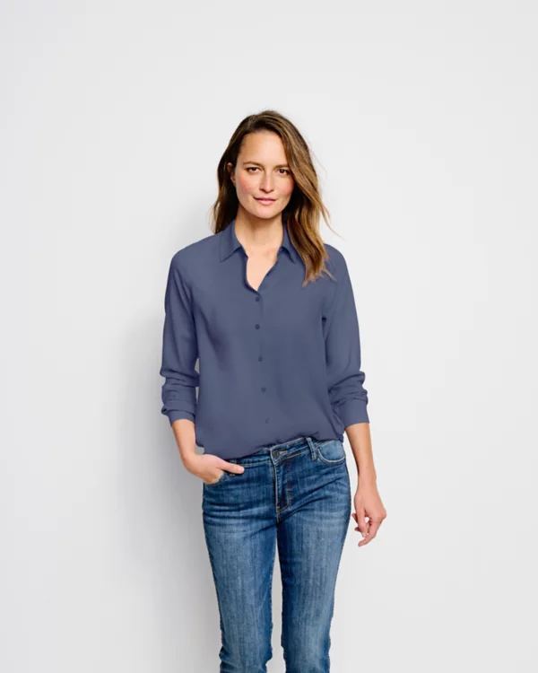 Long-Sleeved Everyday Silk Shirt