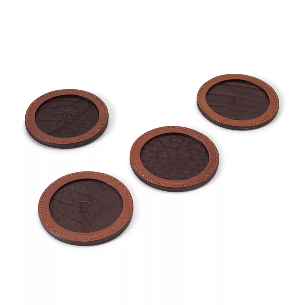 Col. Littleton Leather Coasters