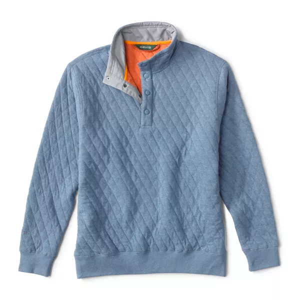 Outdoor Quilted Snap Sweatshirt