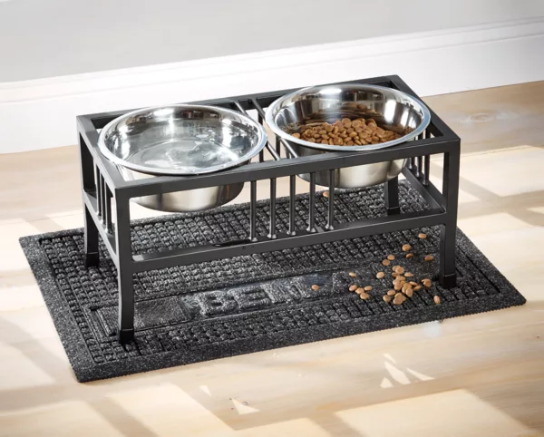 Black Steel Raised Feeder