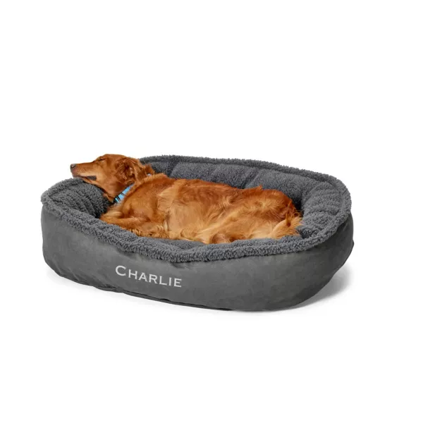 Orvis ComfortFill-Eco™ Wraparound Dog Bed with Fleece