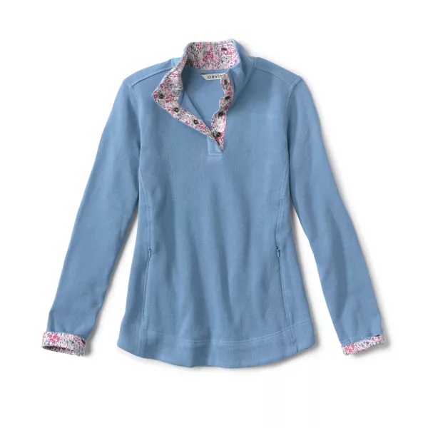 Signature Print-Trim Sweatshirt