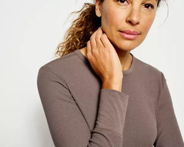 Fireside Waffle Long-Sleeved Crew