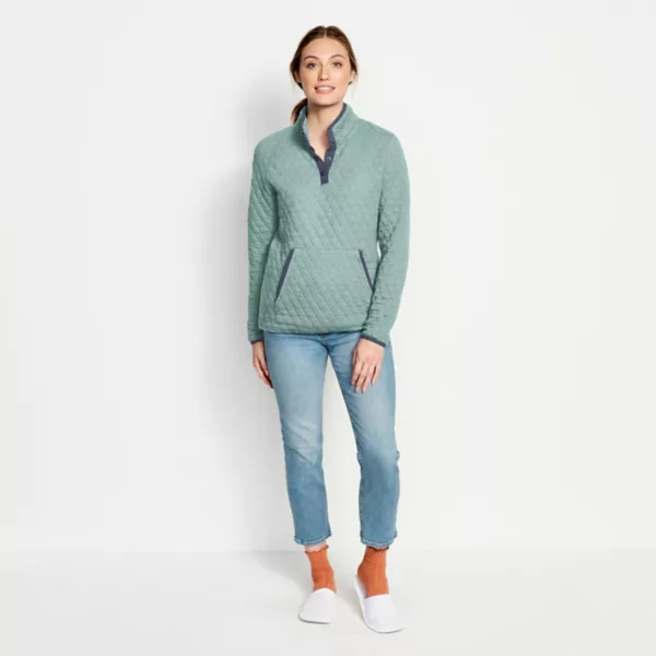 Women's Outdoor Quilted Snap Sweatshirt