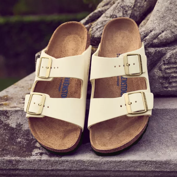 Women's Birkenstock® Arizona Soft Footbed Ecru Nubuck