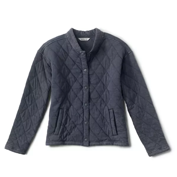Lived-In Quilted Bomber Jacket