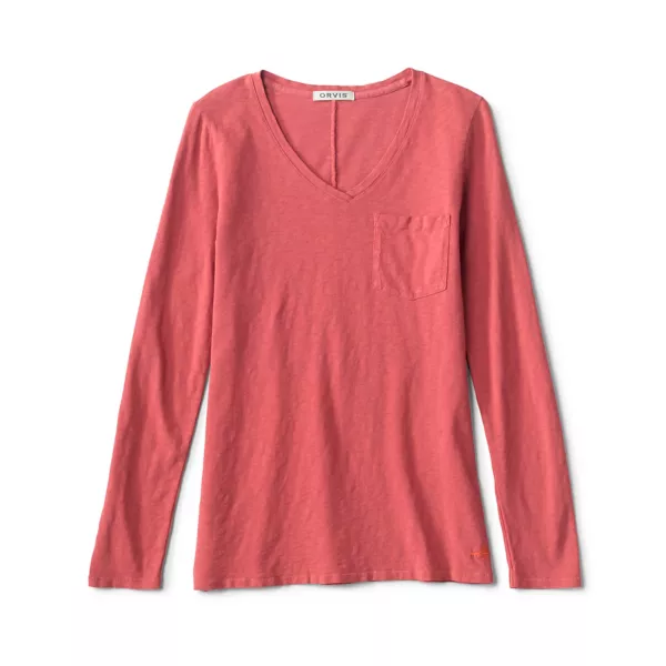 Canyon V-Neck Long-Sleeved Tee