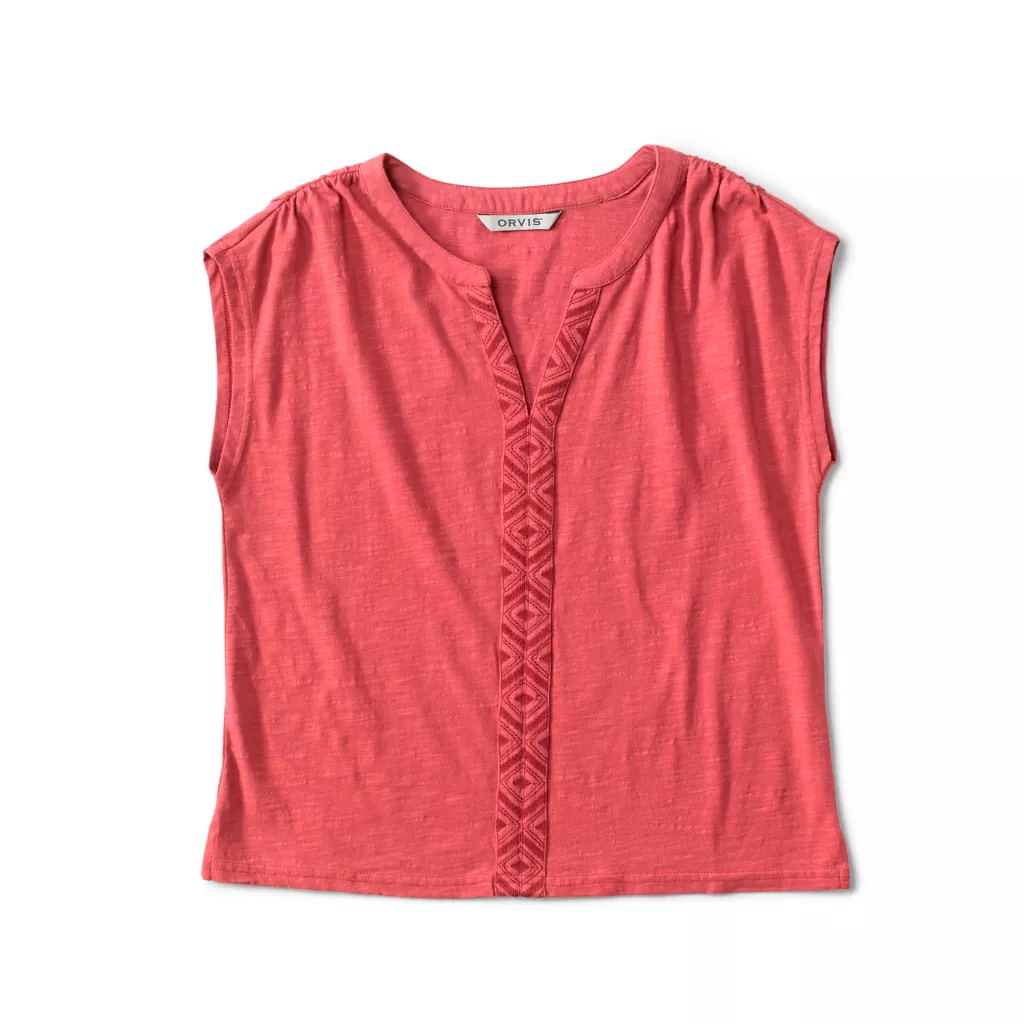 Fresh Air Embroidered Dolman Top