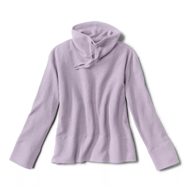 Textured Cowl Sweatshirt