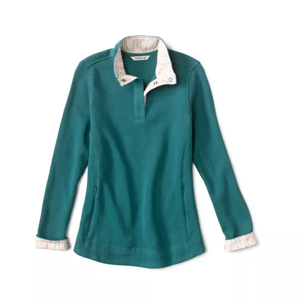 Signature Print-Trim Sweatshirt