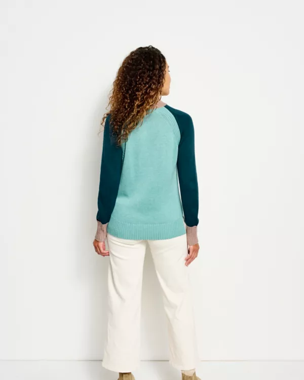 Anywear Mockneck Colorblock Sweater