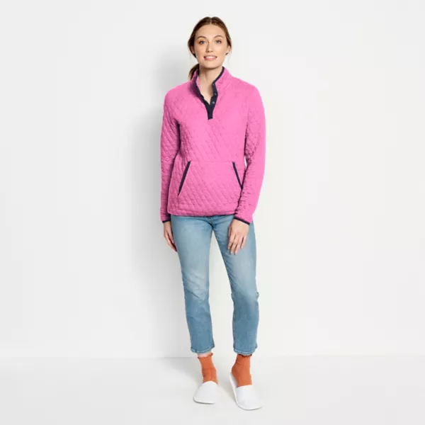 Women's Outdoor Quilted Snap Sweatshirt